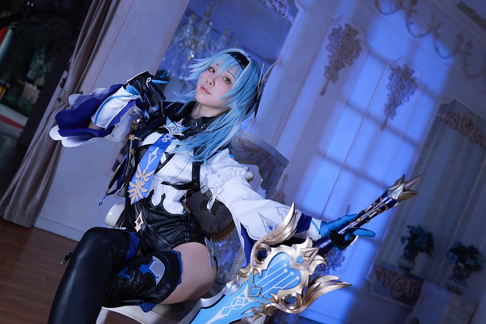 水淼aqua – 原神优菈 原造 Cosplay-第1张