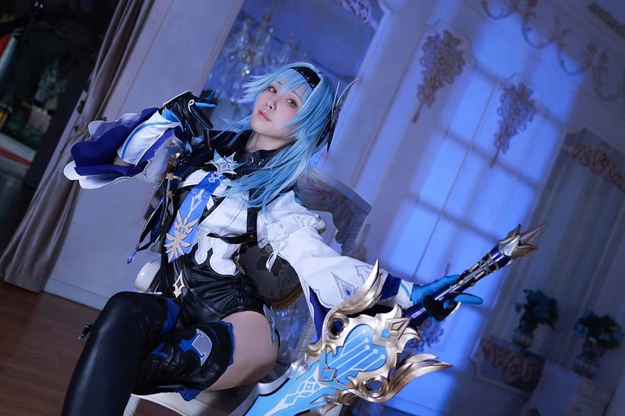 水淼aqua – 原神优菈 原造 Cosplay-第1张