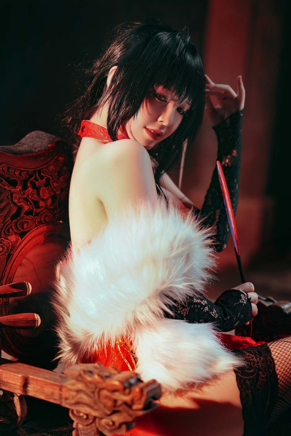 半半子 – 大凤旗袍 Cosplay-第2张