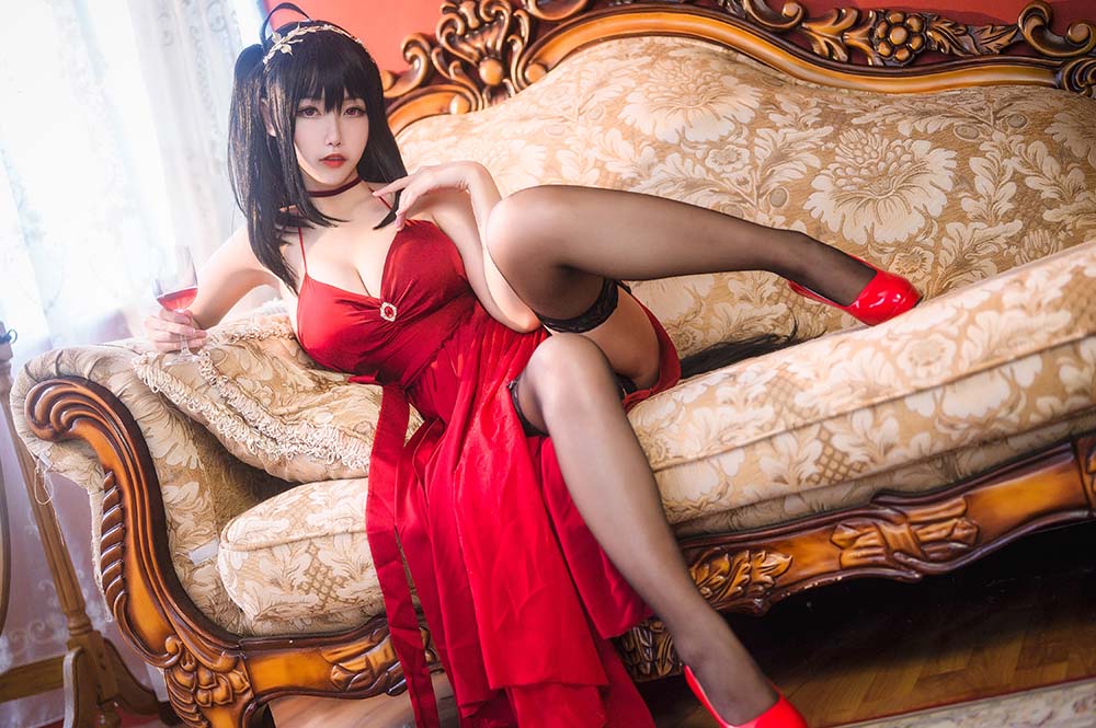 Momoko葵葵 – 大凤之礼服 Cosplay-第1张