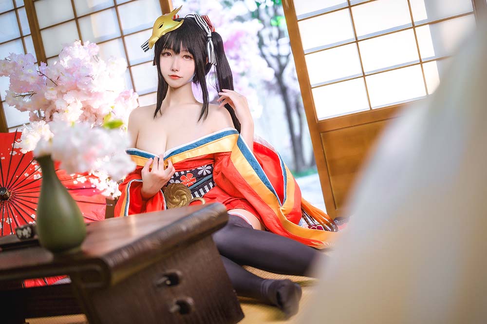 Momoko葵葵 – 大凤之和服 Cosplay-第1张