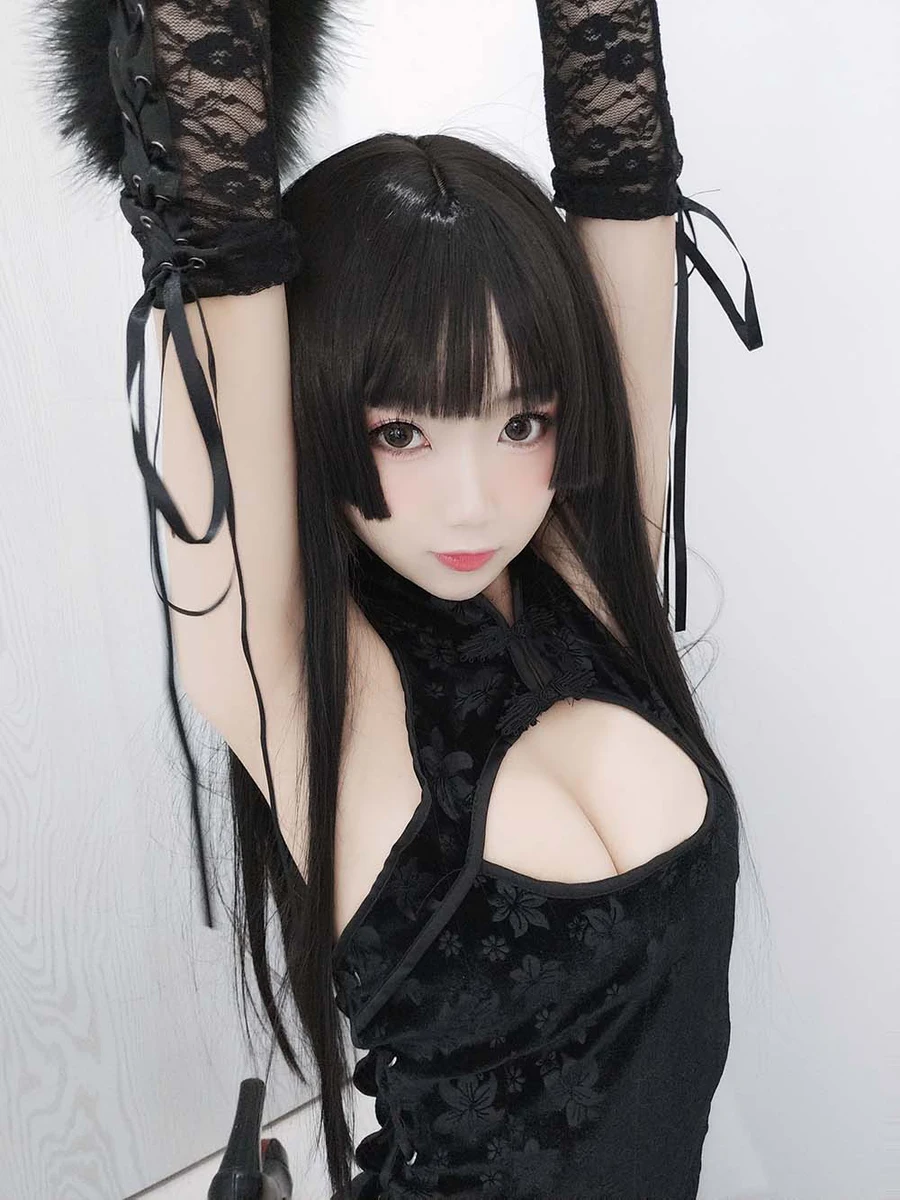 鬼畜瑶在不在w – 黑色旗袍 Cosplay-第1张