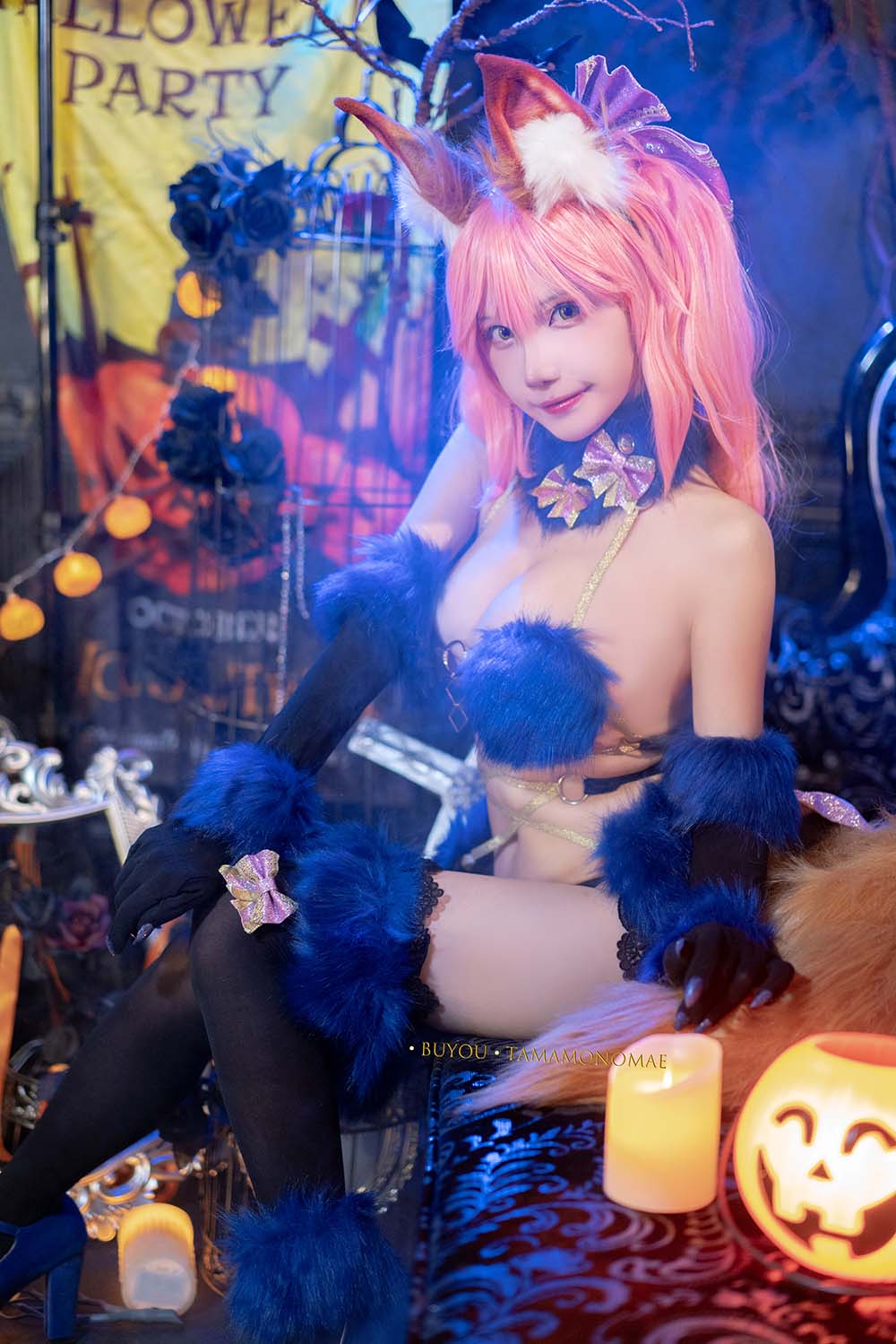 卜呦Mikon – 危险野兽玉藻前 Cosplay-第1张