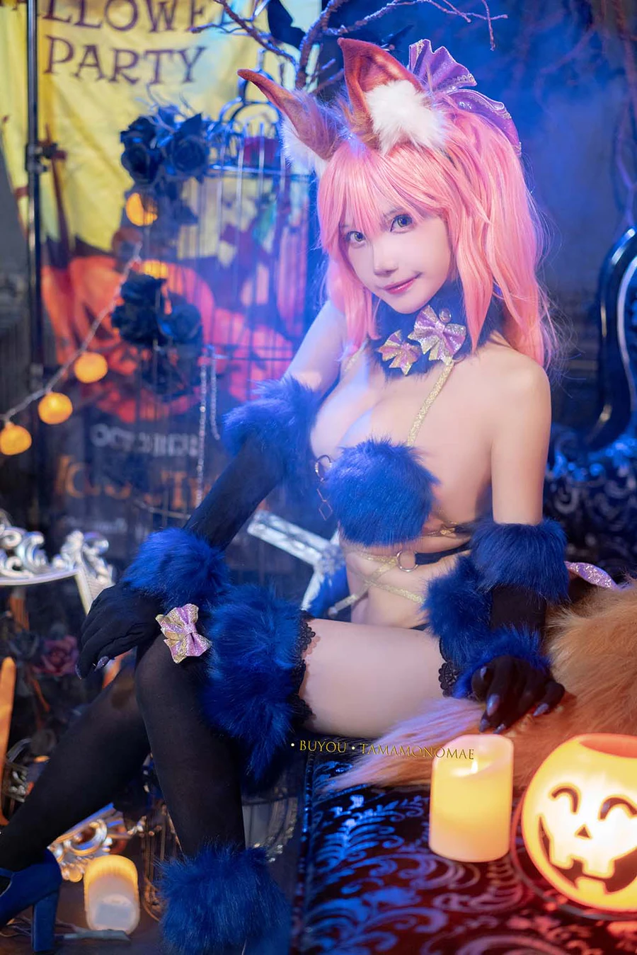 卜呦Mikon – 危险野兽玉藻前 Cosplay-第1张