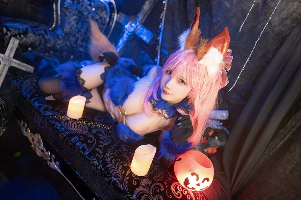 卜呦Mikon – 危险野兽玉藻前 Cosplay-第2张