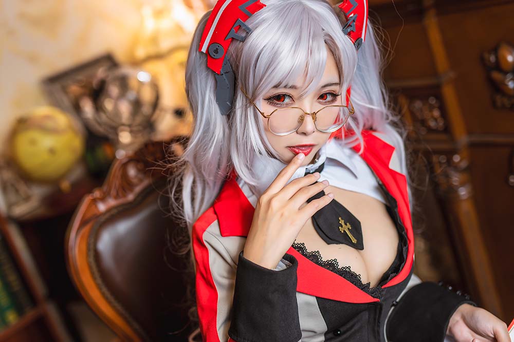 Momoko葵葵 – 欧根之教师 Cosplay-第1张