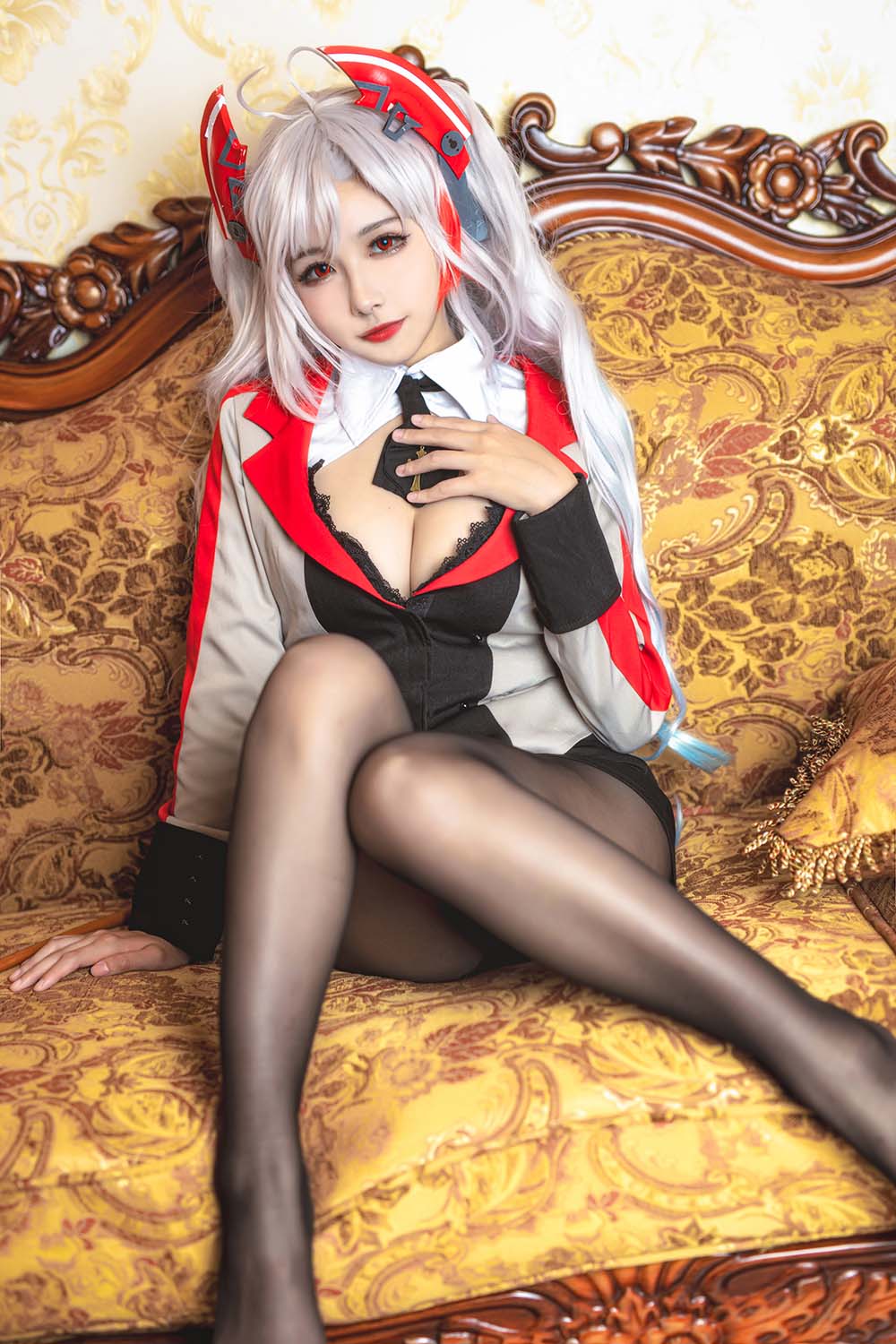 Momoko葵葵 – 欧根之教师 Cosplay-第2张