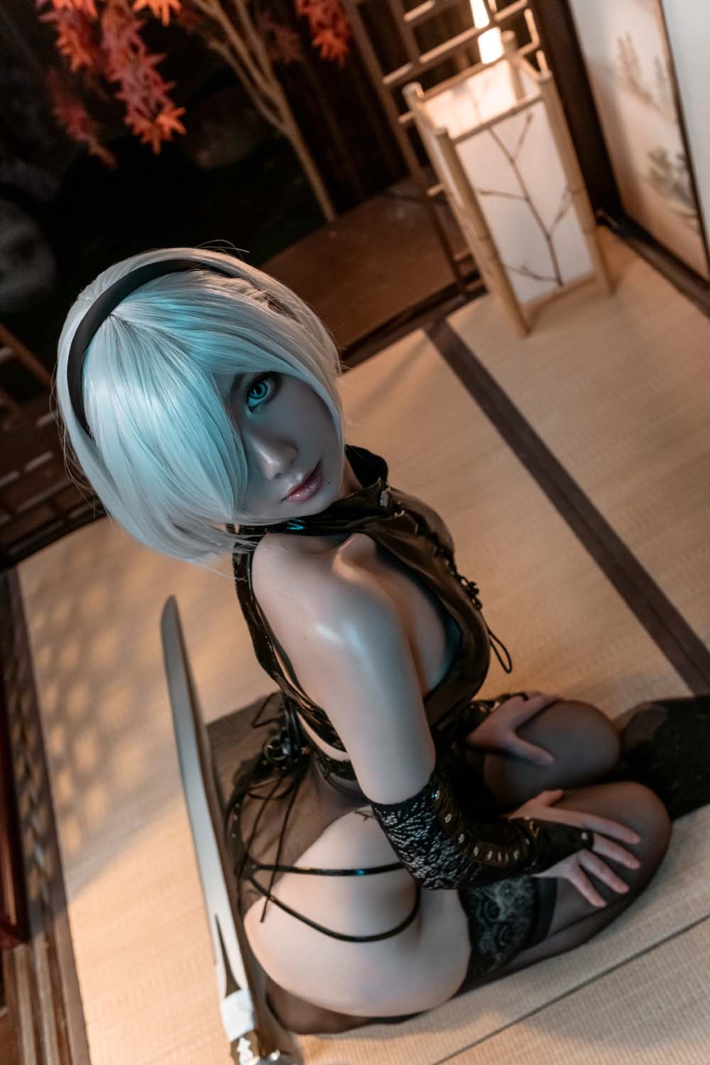izumi泉桃子 – 2B靡烟旗袍 Cosplay-第2张