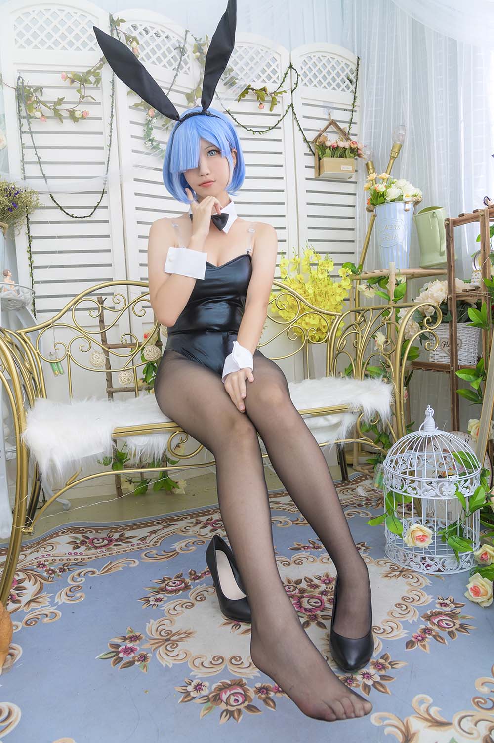 大米米球 – 蕾姆兔女郎 Cosplay-第1张