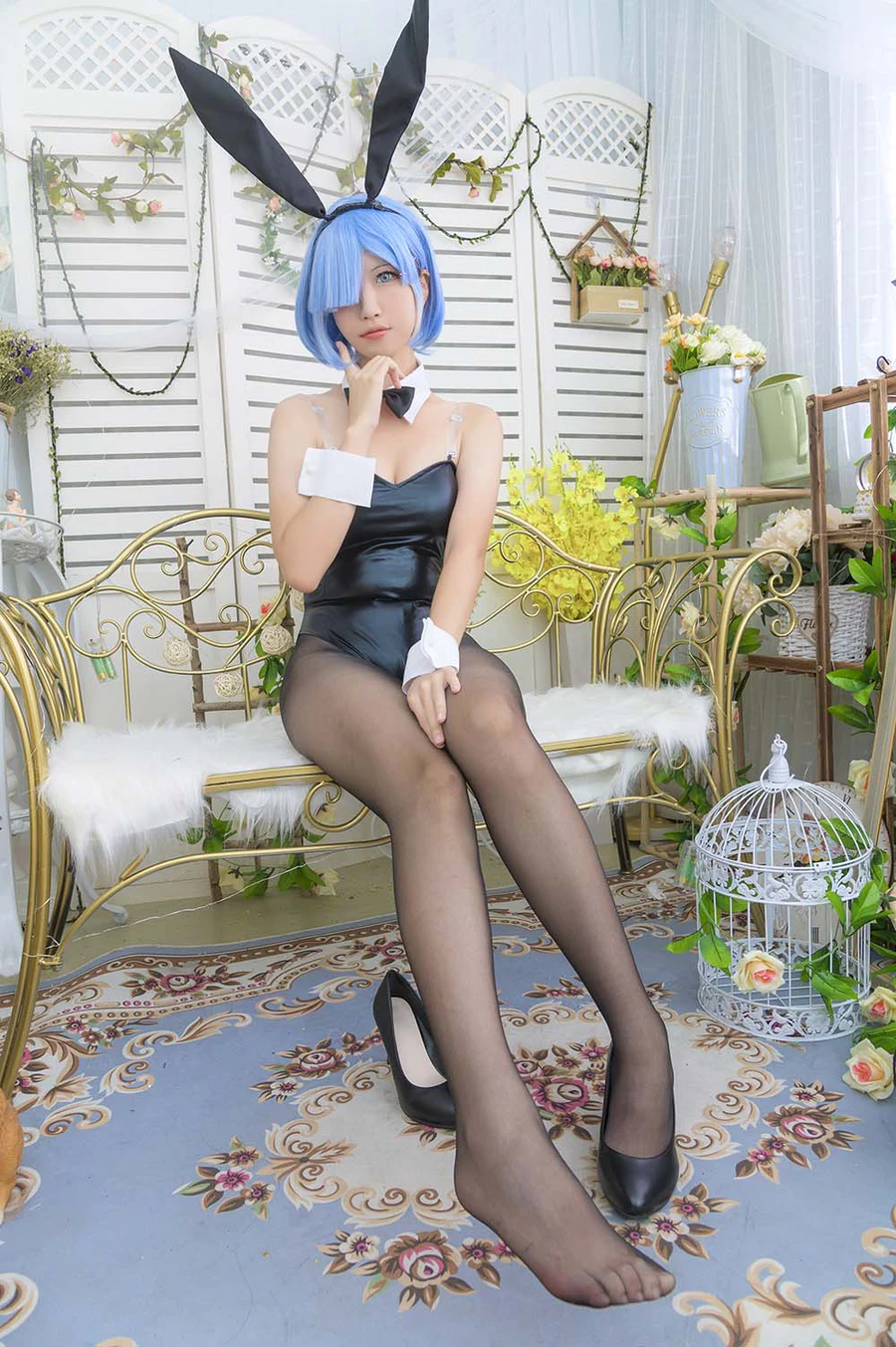 大米米球 – 蕾姆兔女郎 Cosplay-第1张