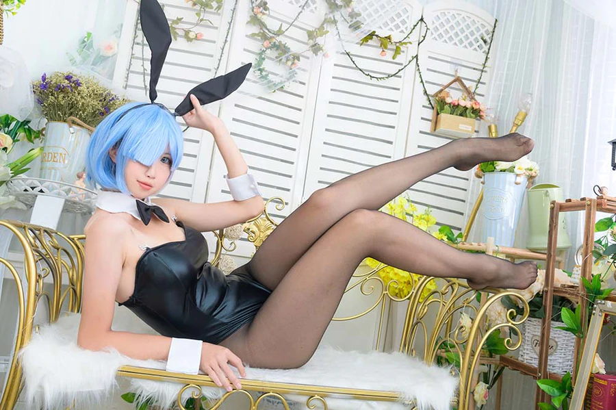 大米米球 – 蕾姆兔女郎 Cosplay-第2张
