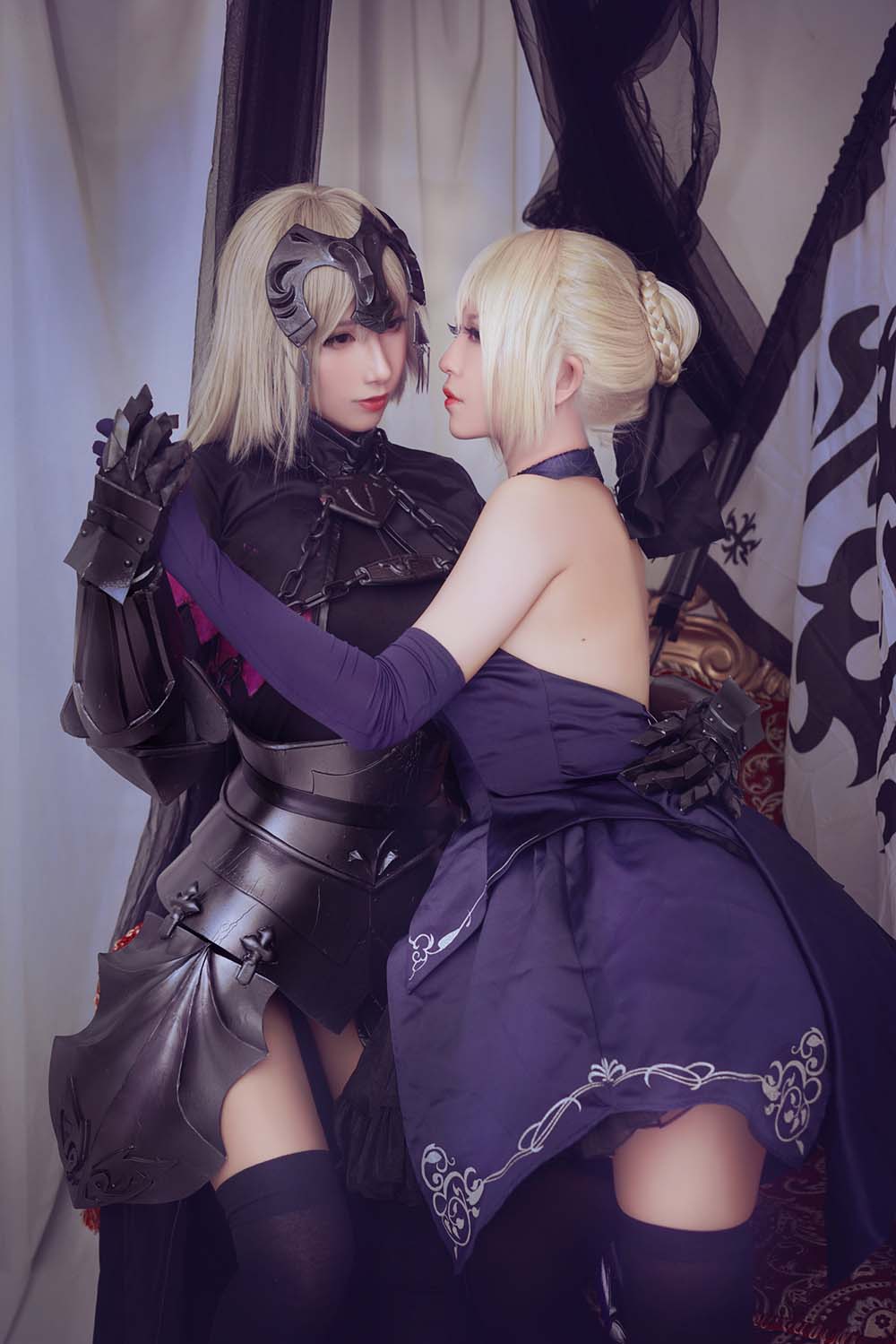 半半子&索索sophia – 黑贞1 Cosplay-第2张