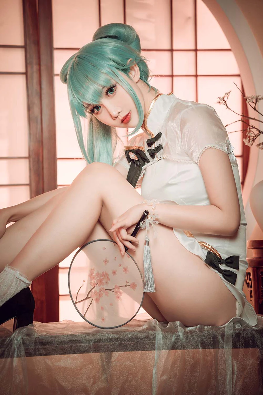 面饼仙儿 – 初音旗袍 Cosplay-第1张