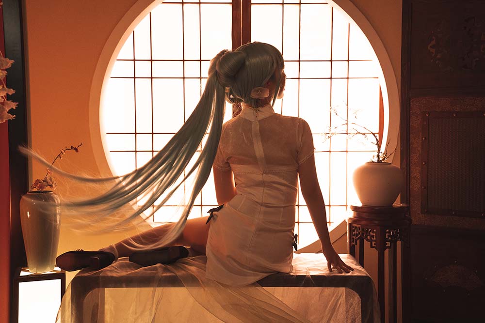 面饼仙儿 – 初音旗袍 Cosplay-第2张