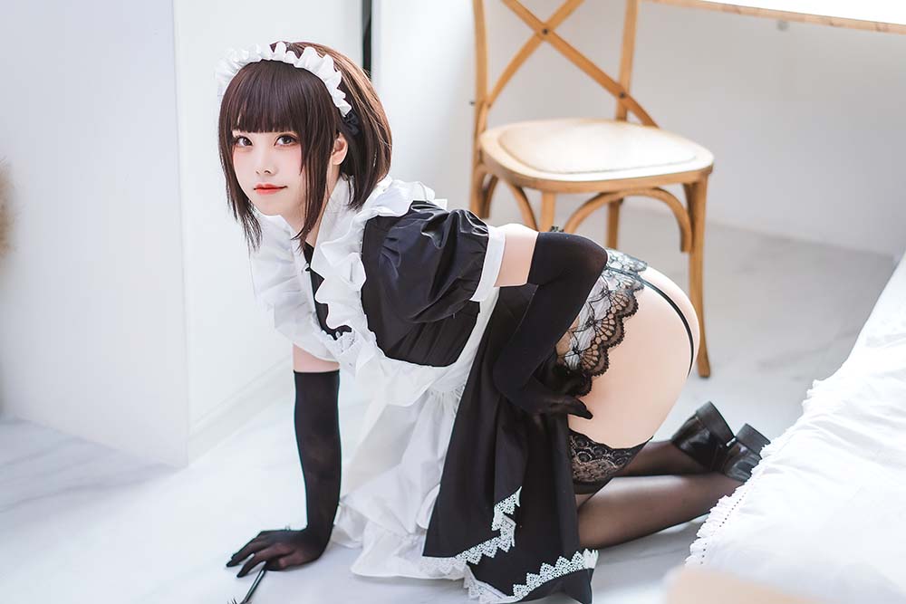 蜜汁猫裘 – 民宿 女仆 Cosplay-第2张