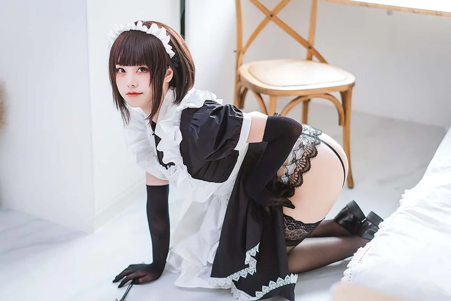 蜜汁猫裘 – 民宿 女仆 Cosplay-第2张