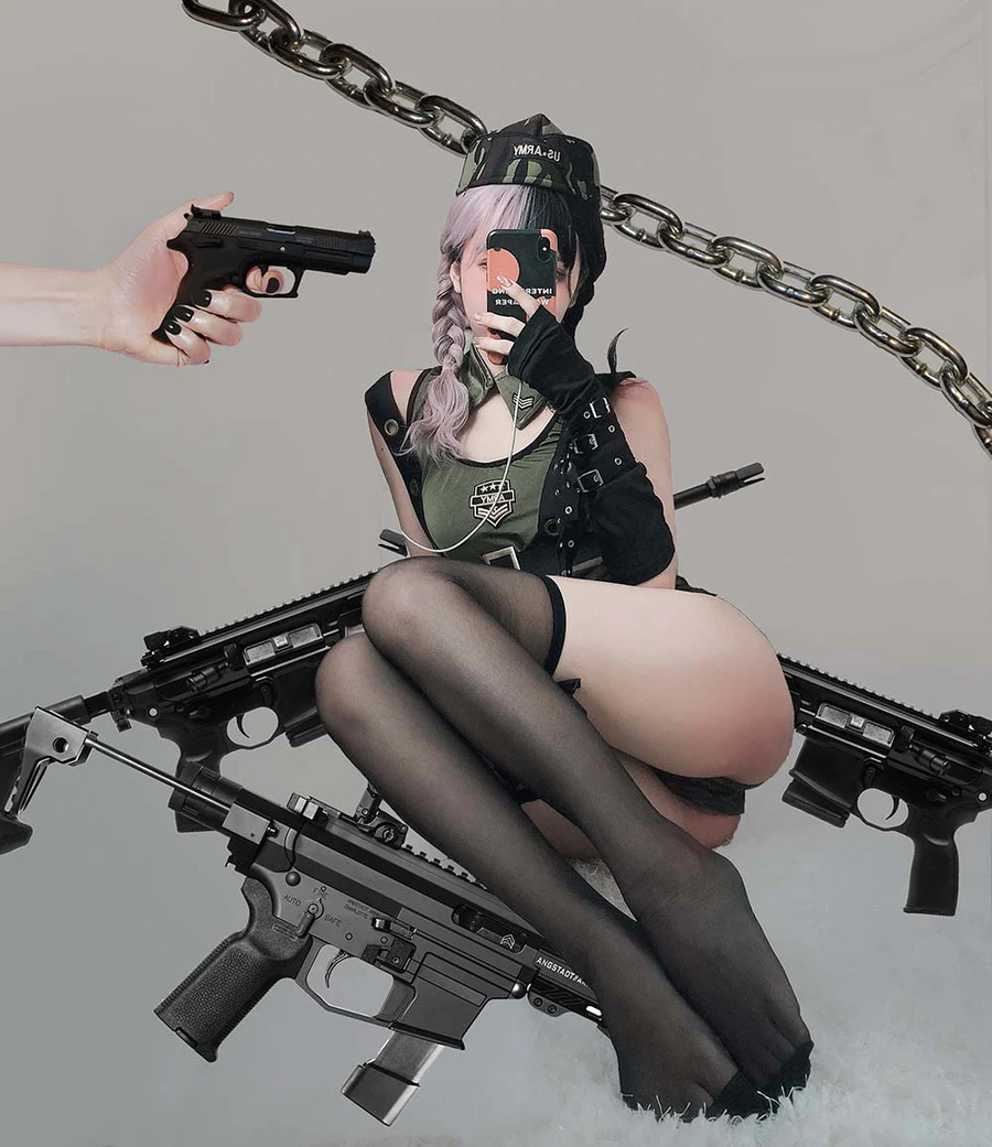果咩酱w – 战地甜心 Cosplay-第2张