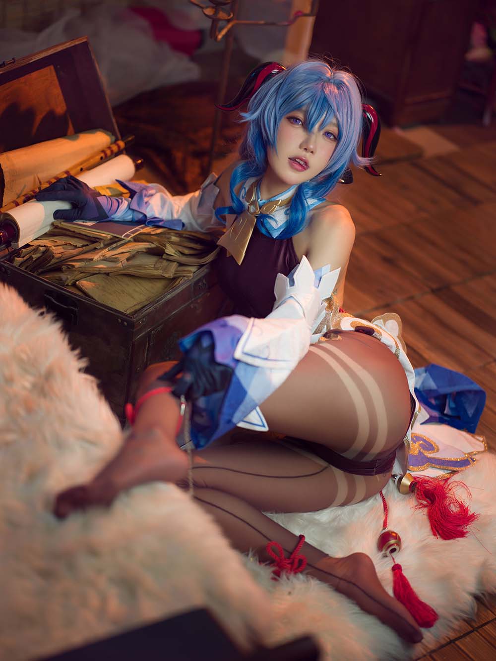 阿包也是兔娘 – 舰长 原神甘雨 Cosplay-第2张