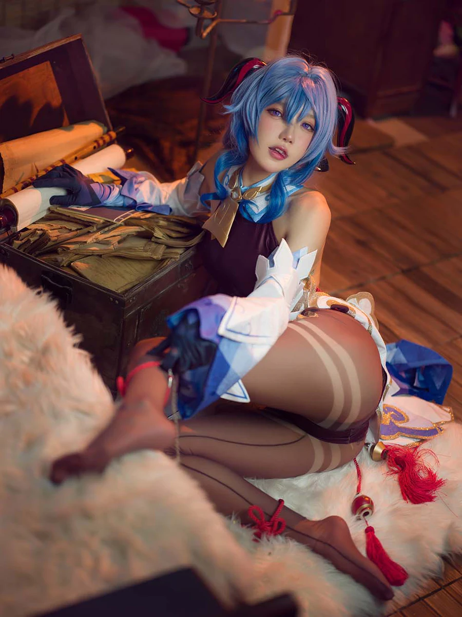 阿包也是兔娘 – 舰长 原神甘雨 Cosplay-第2张