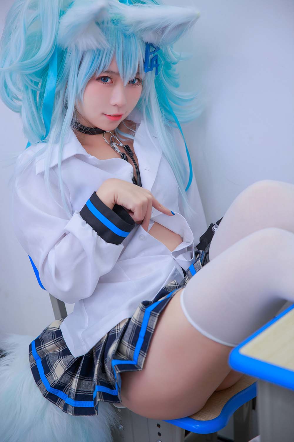 G44不会受伤 – 少女前线 PA15校服 Cosplay-第1张