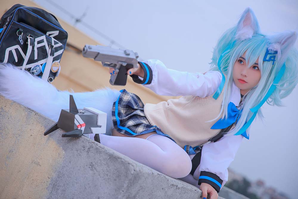 G44不会受伤 – 少女前线 PA15校服 Cosplay-第2张