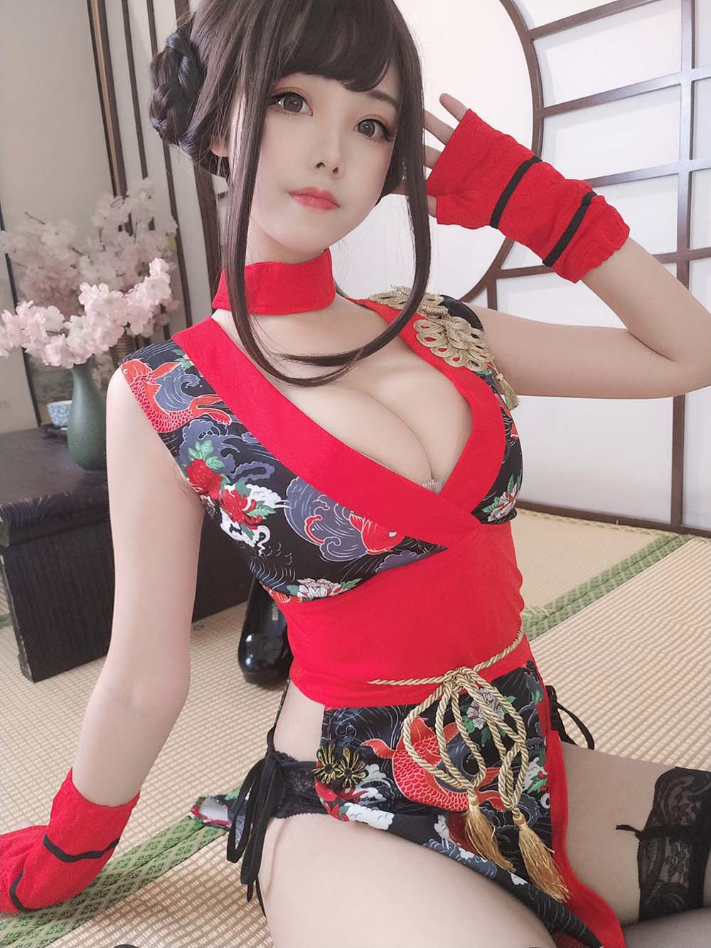 蜜汁猫裘 – 红武士 Cosplay-第1张