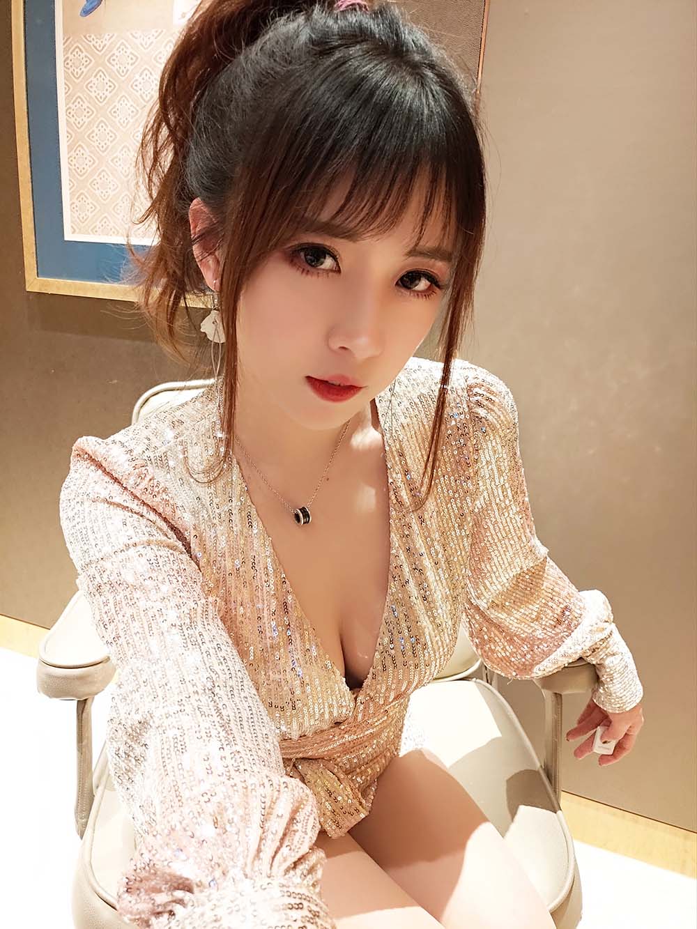 小女巫露娜 – 亮片裙肉丝 Cosplay-第2张