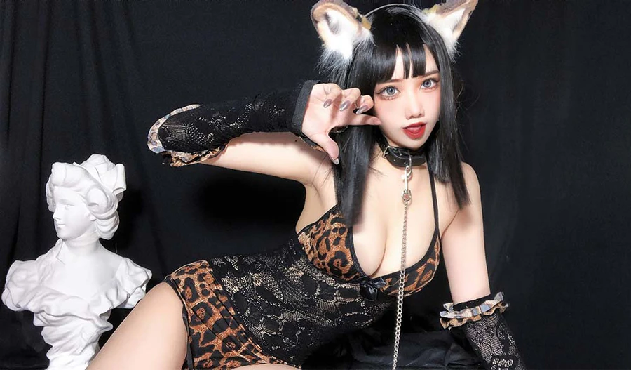 果咩酱w – 豹女妹妹 Cosplay-第2张