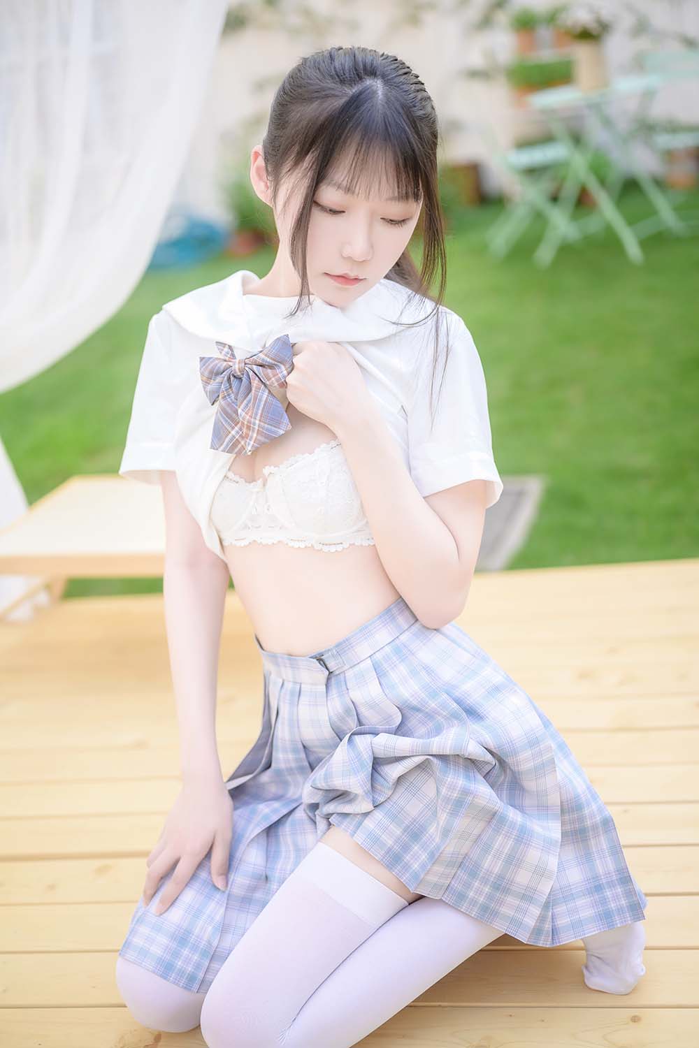 香草喵露露 – 阳光庭院制服 Cosplay-第1张
