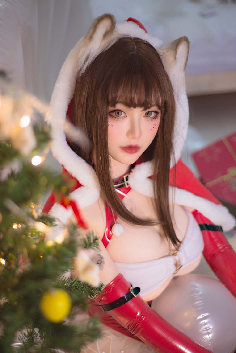 佳奈喵 – 雪夜锦礼 Cosplay-第1张