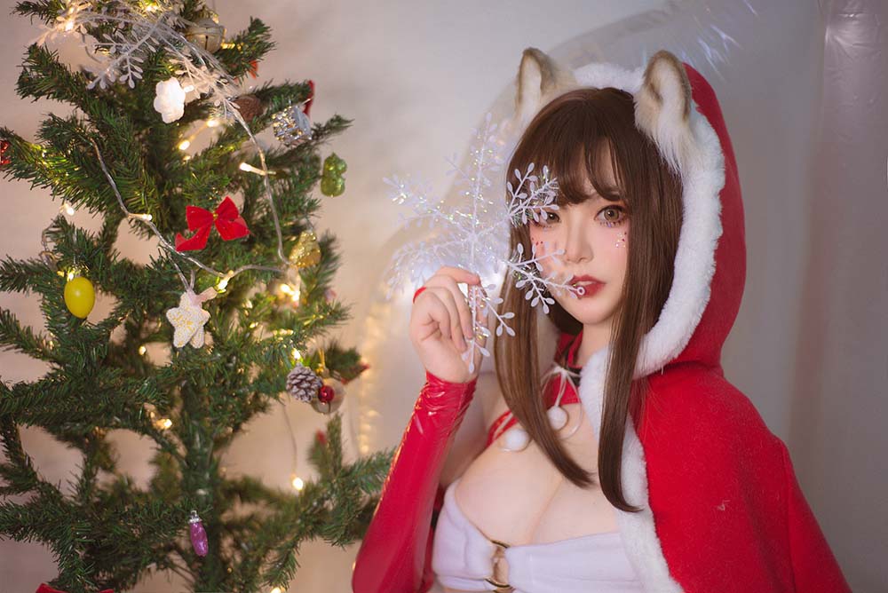 佳奈喵 – 雪夜锦礼 Cosplay-第2张