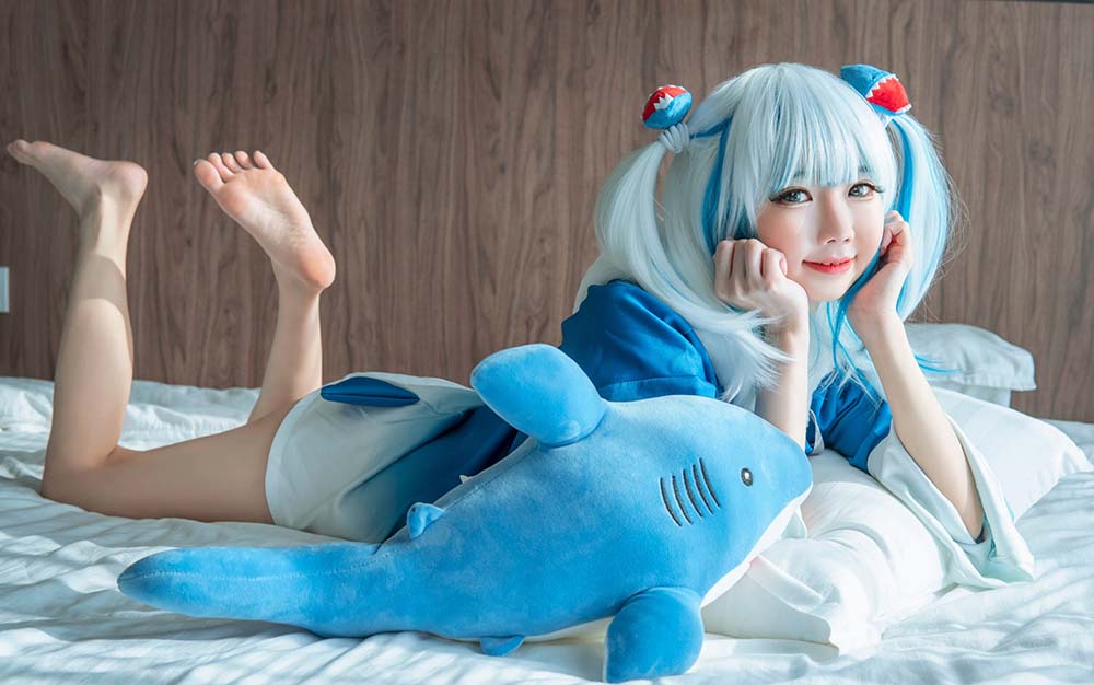 Sally Dorasnow – Gura Bikini Cosplay-第1张