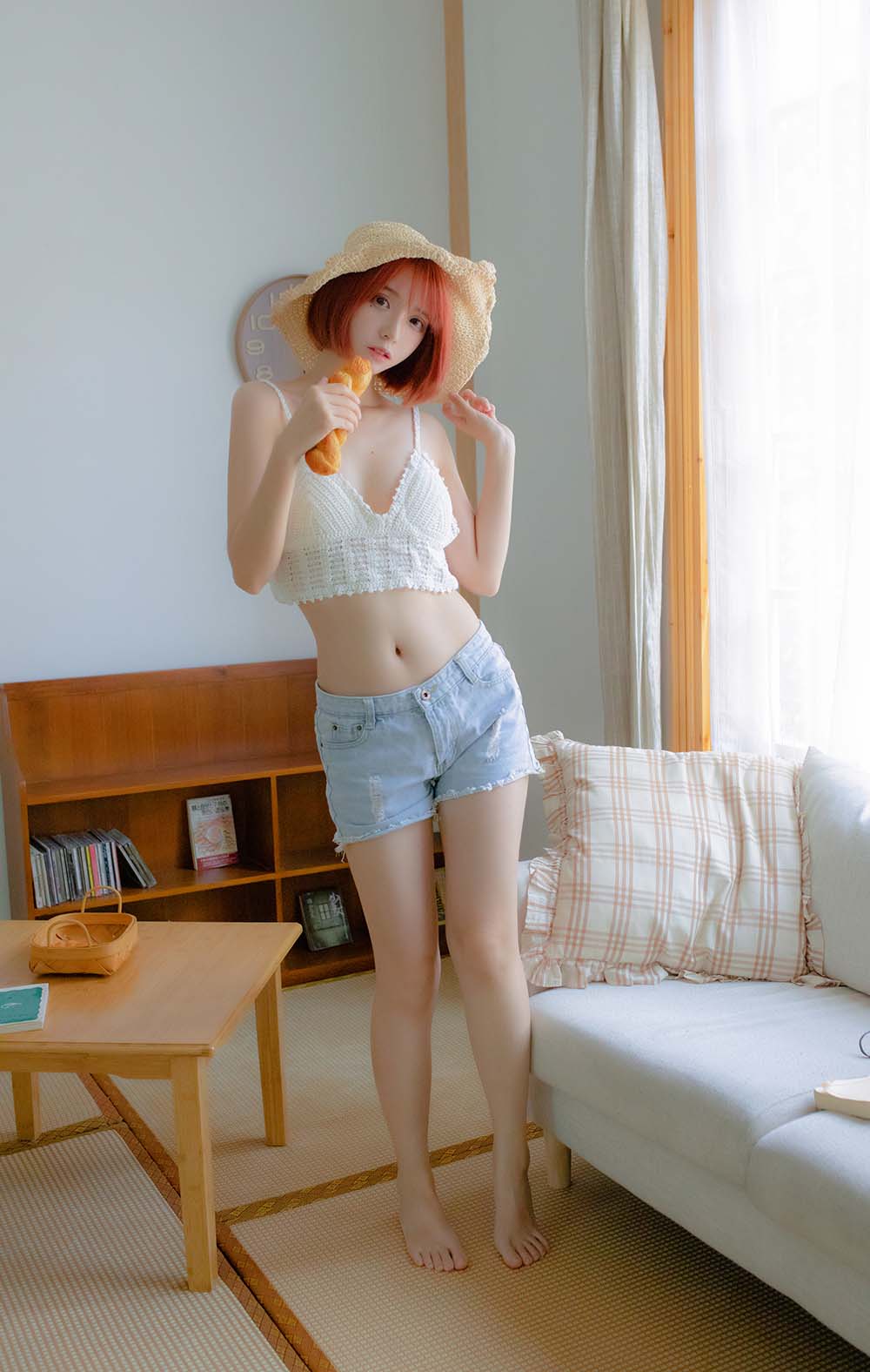 疯猫ss – 草帽女孩 Cosplay-第1张