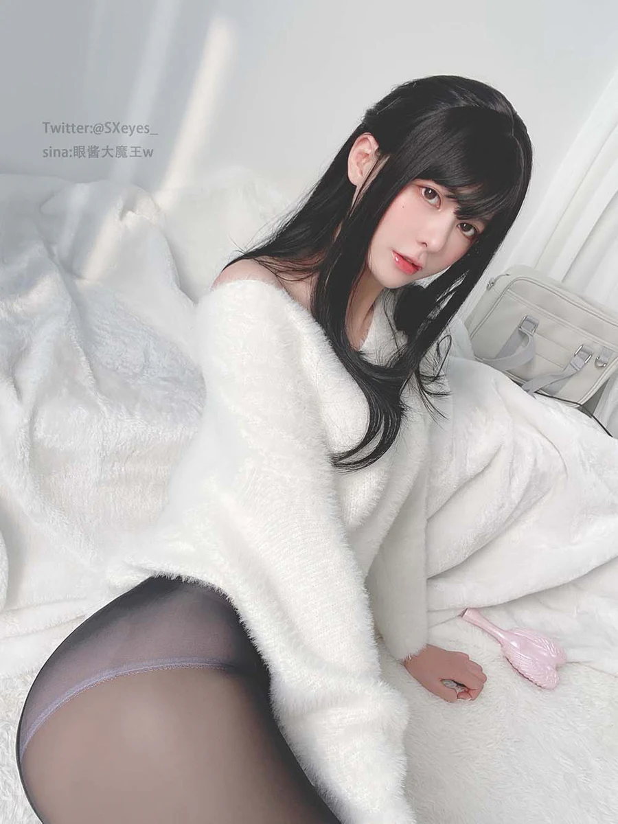 眼酱大魔王w – 毛衣黑丝 Cosplay-第2张