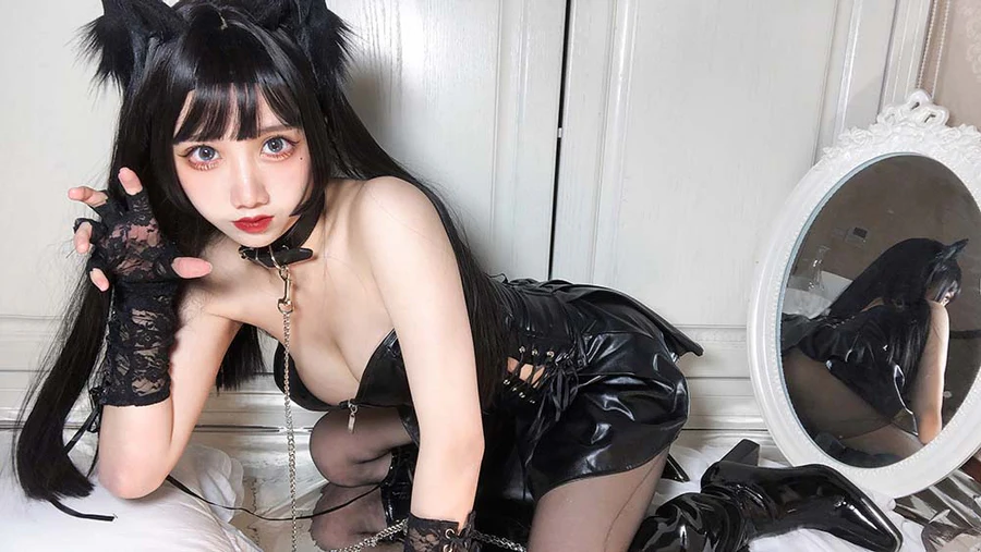 果咩酱w – 黑猫 Cosplay-第2张