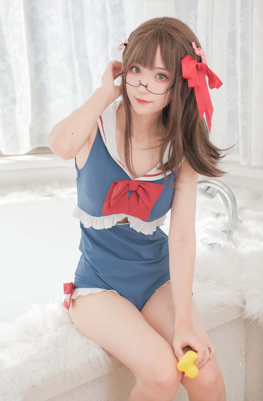 花柒Hana – 白雪姬泳装 Cosplay-第1张
