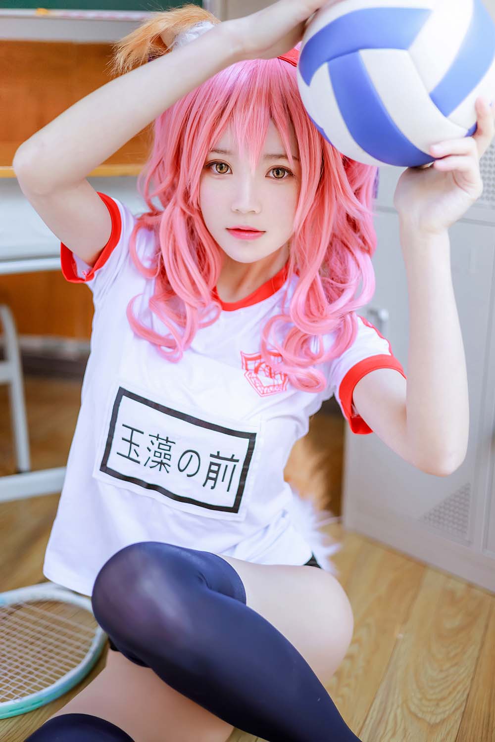 桜桃喵 – 玉藻前体操服 Cosplay-第2张