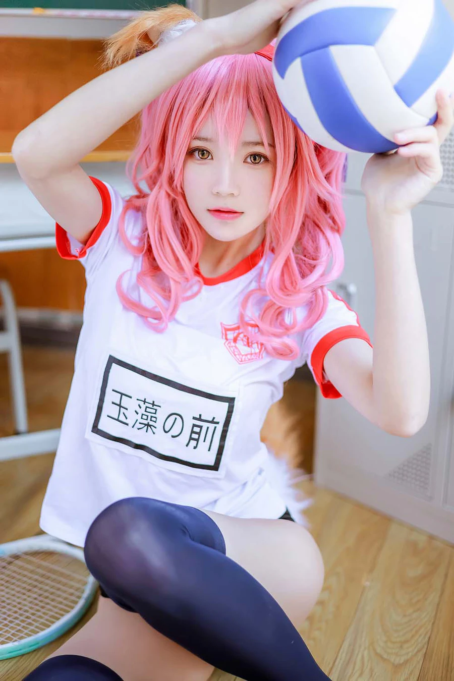 桜桃喵 – 玉藻前体操服 Cosplay-第2张