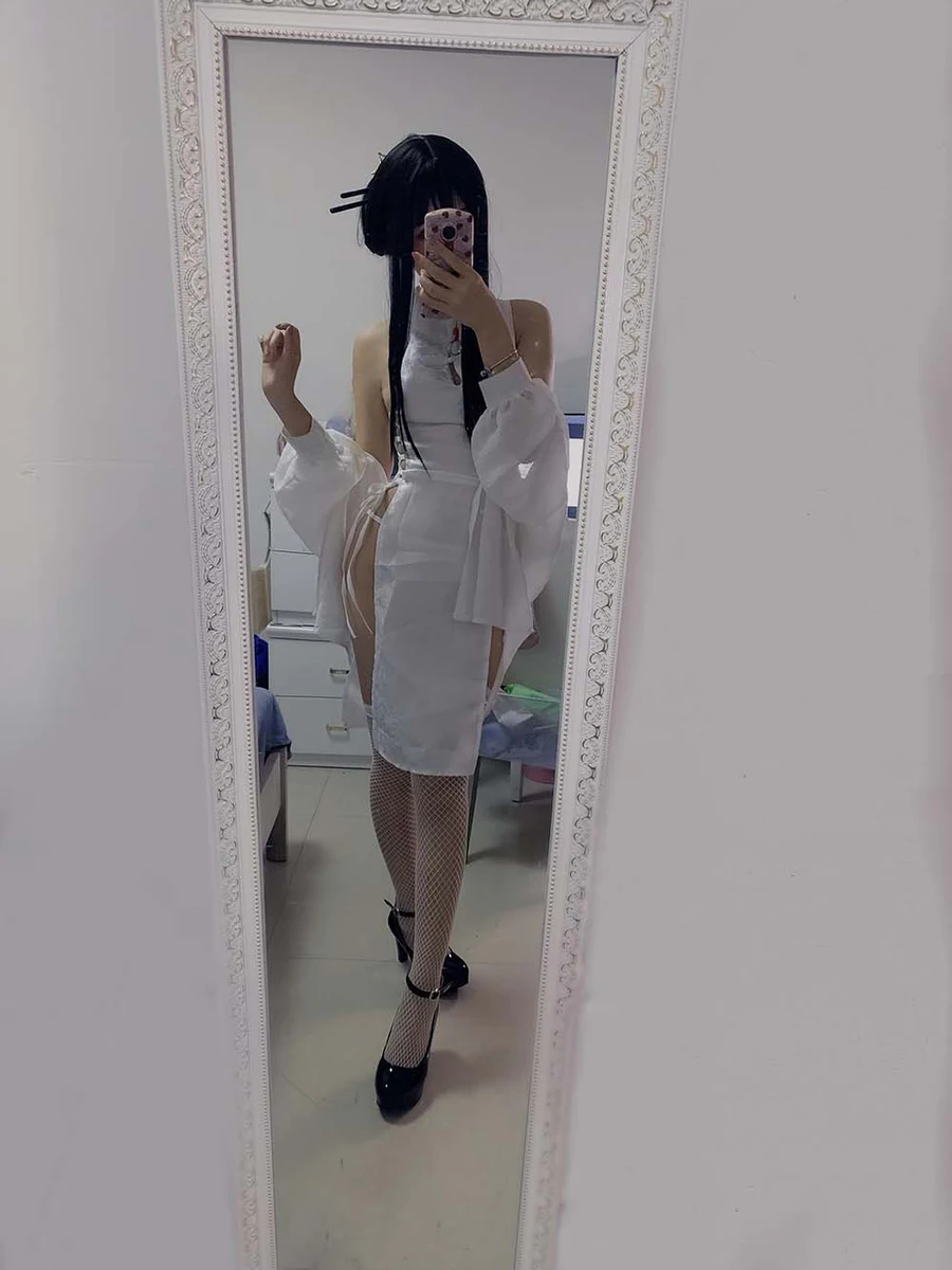 猫君君MaoJun – 绑带旗袍 Cosplay-第2张