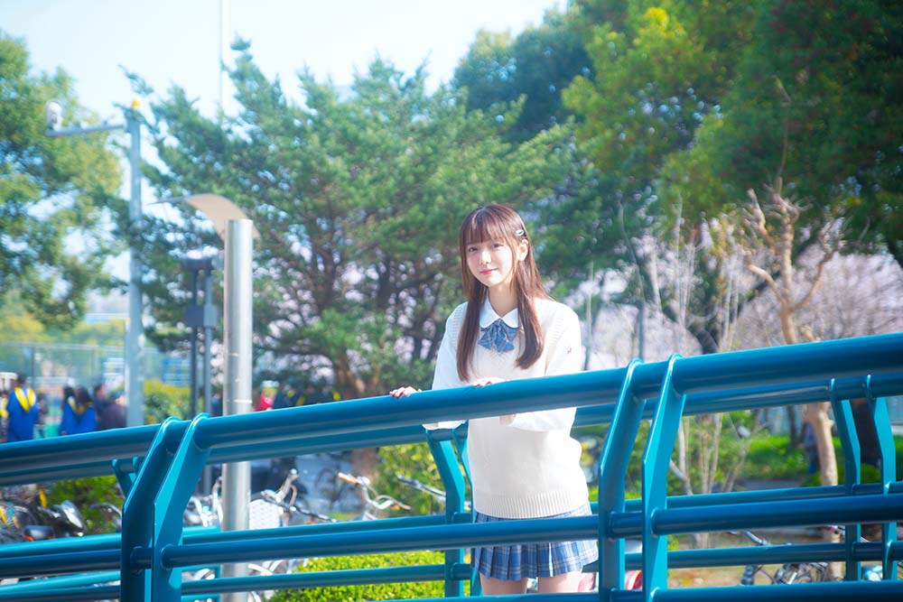 陆卿卿kyokyo – 樱花与JK Cosplay-第1张