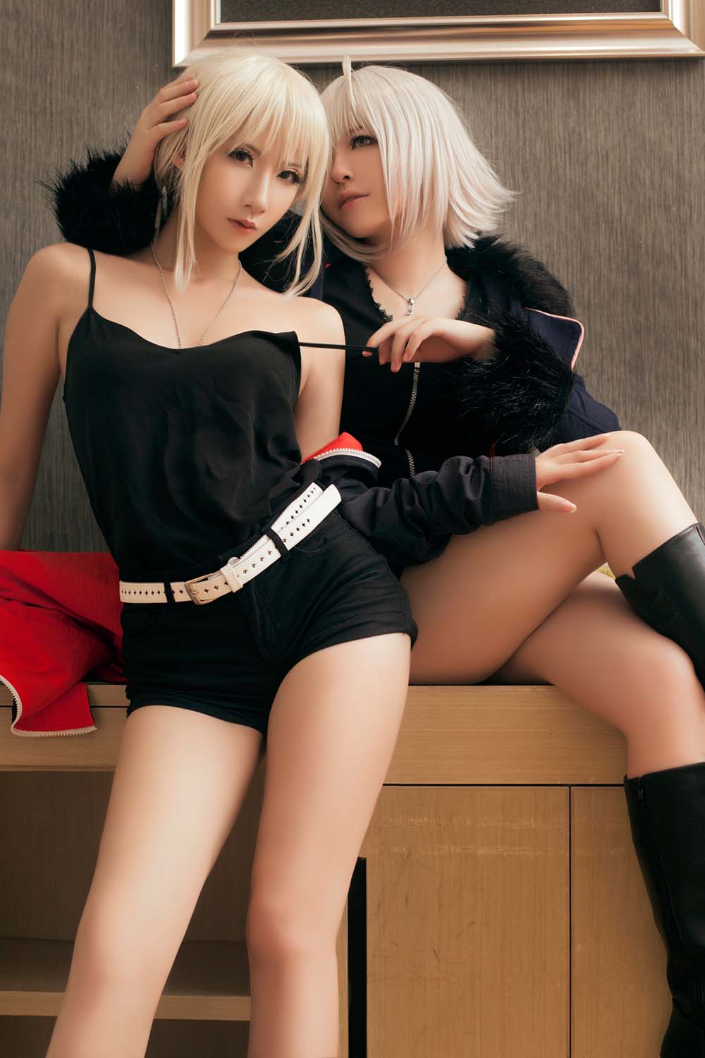 半半子 & 索索sophia – 黑贞2 Cosplay-第2张