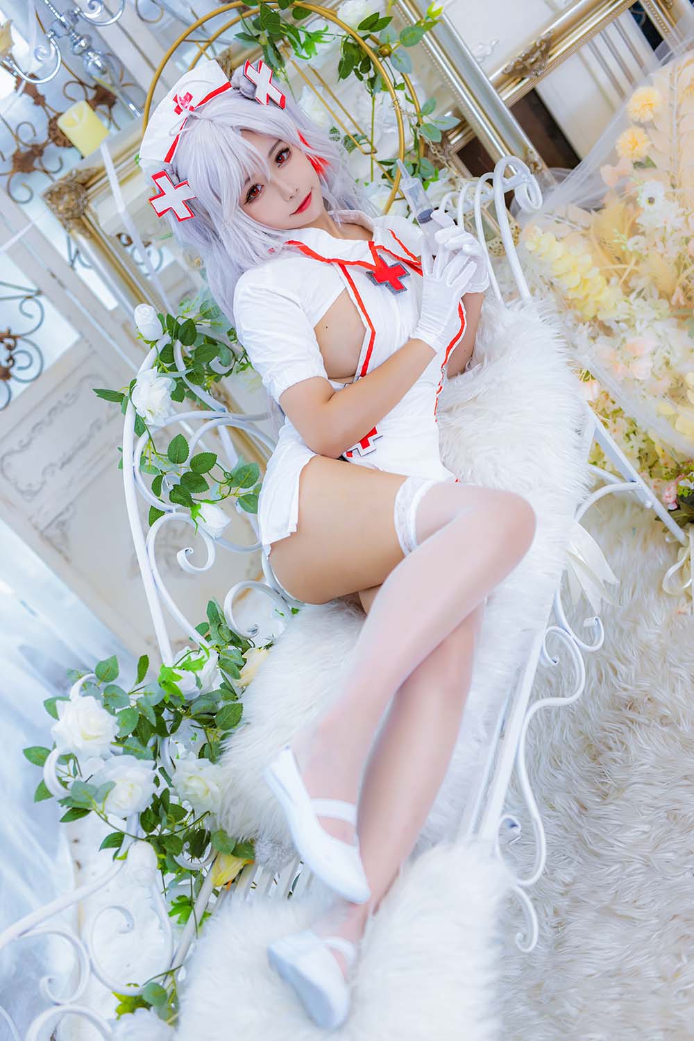 Momoko葵葵 – 欧根之护士 Cosplay-第2张