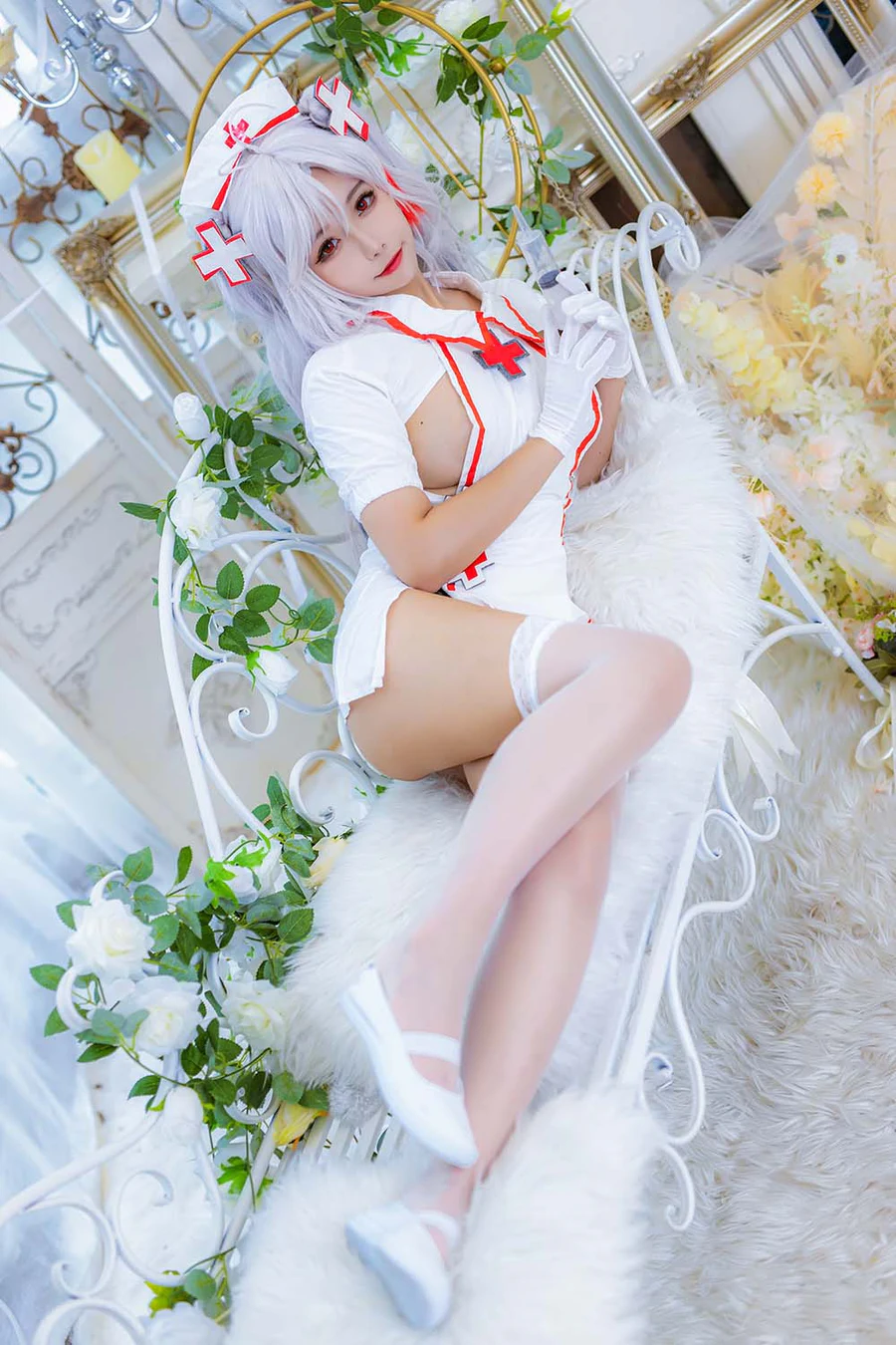 Momoko葵葵 – 欧根之护士 Cosplay-第2张