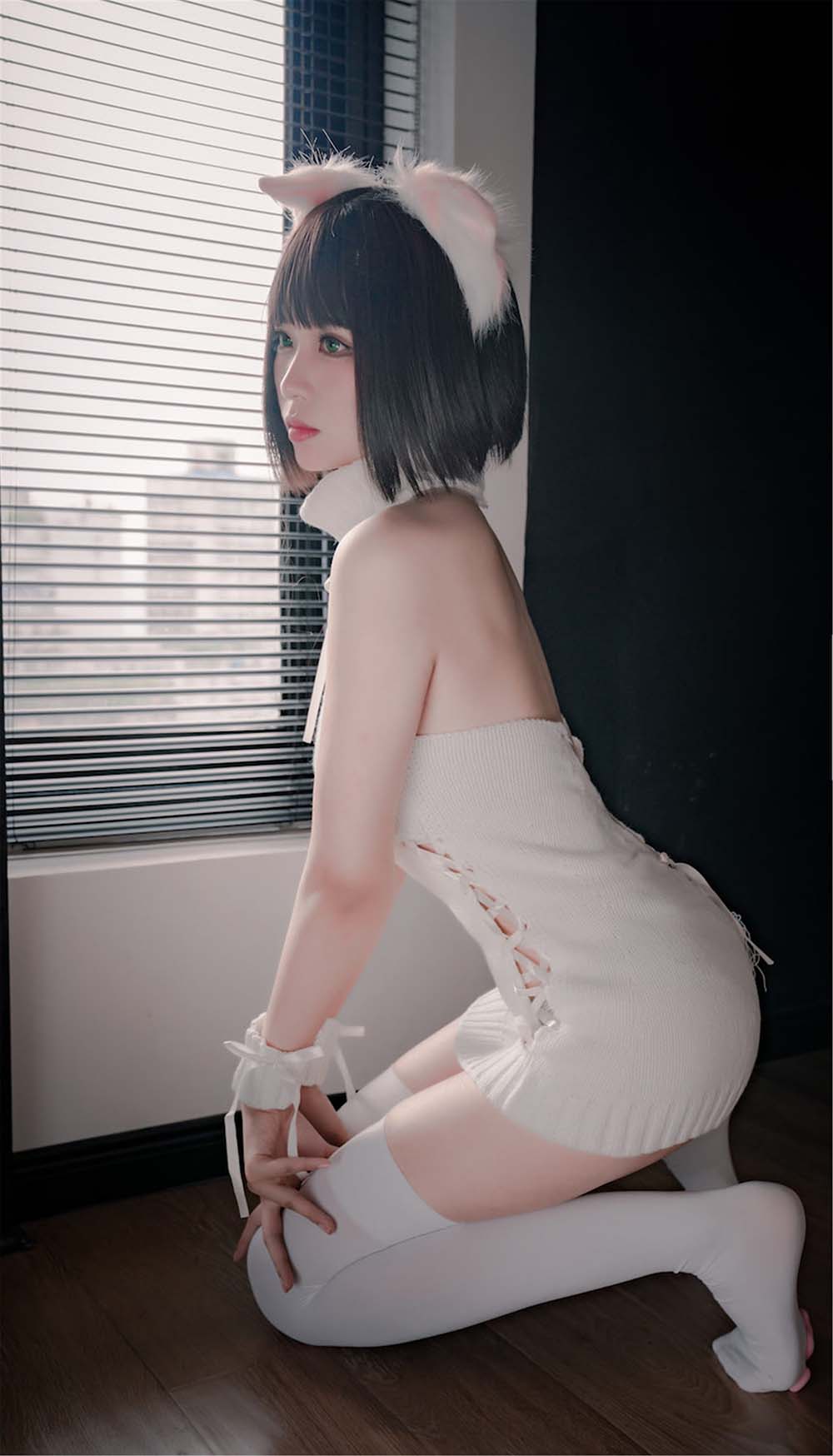 轩萧学姐 – 猫爪袜 Cosplay-第1张