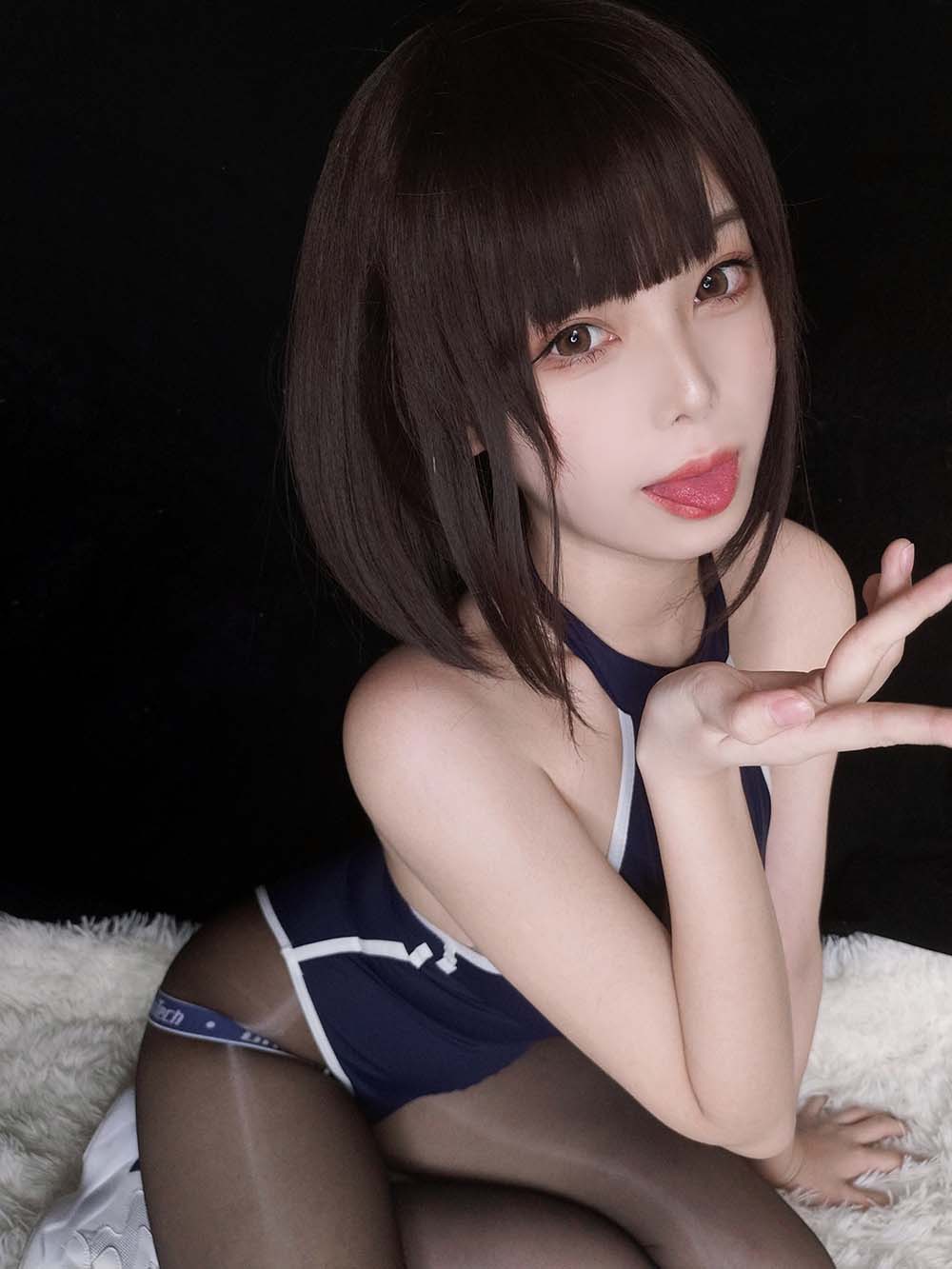 蜜汁猫裘 – 水着 Cosplay-第1张