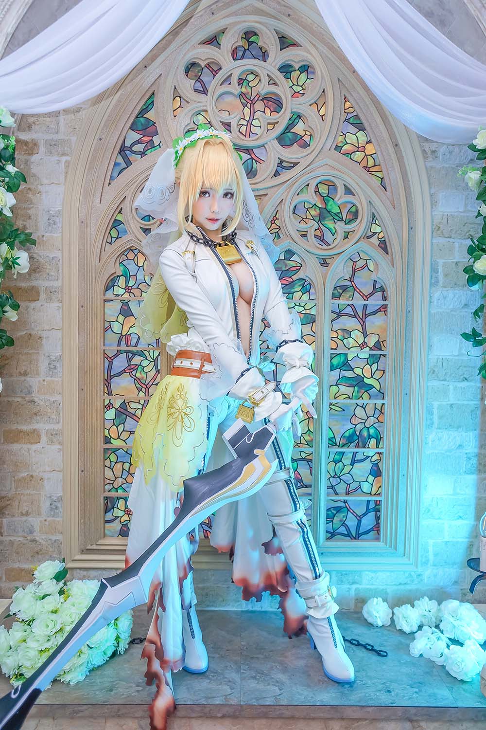 Ely_eee(ElyEE子) – saber Cosplay-第2张