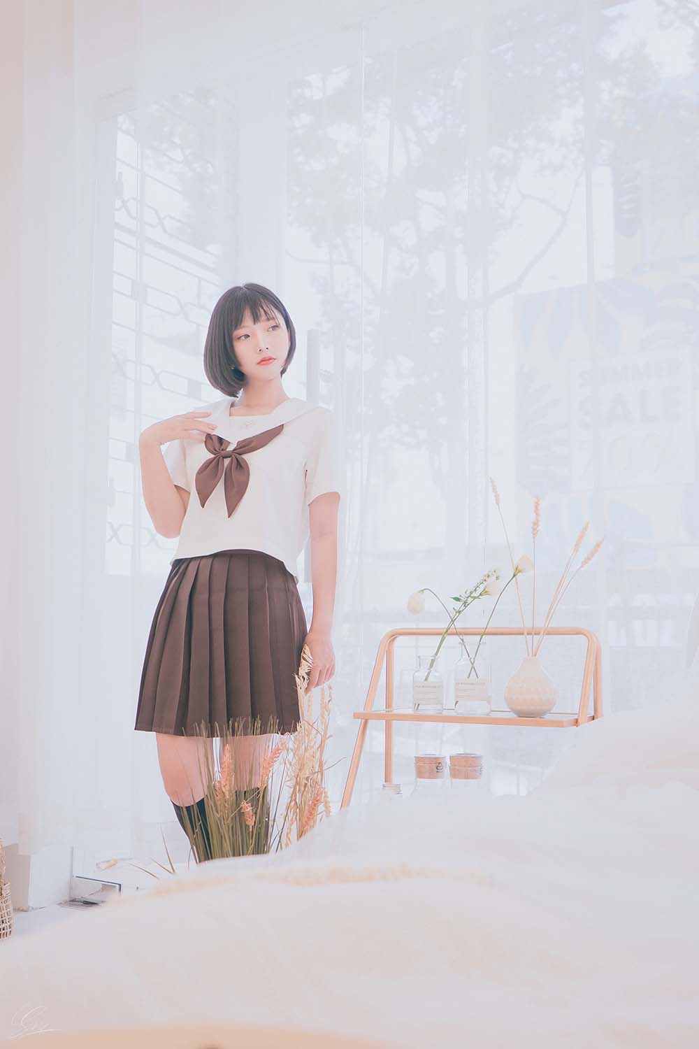 Messie Huang写真 – Birthday Seifuku Cosplay-第2张
