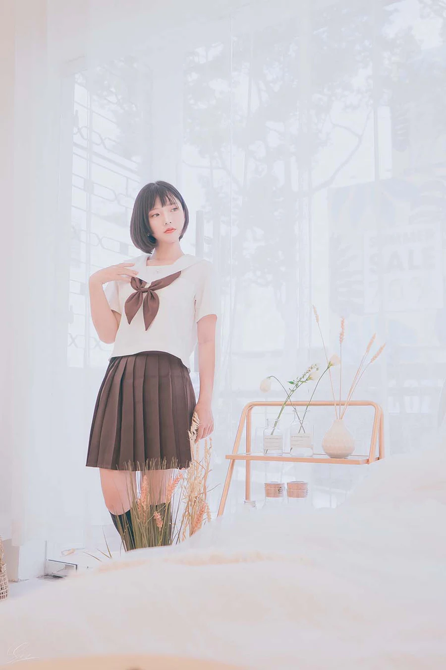 Messie Huang写真 – Birthday Seifuku Cosplay-第2张