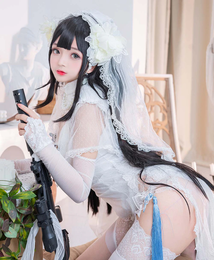 松本甜奈姣 – 95式婚纱 Cosplay-第2张