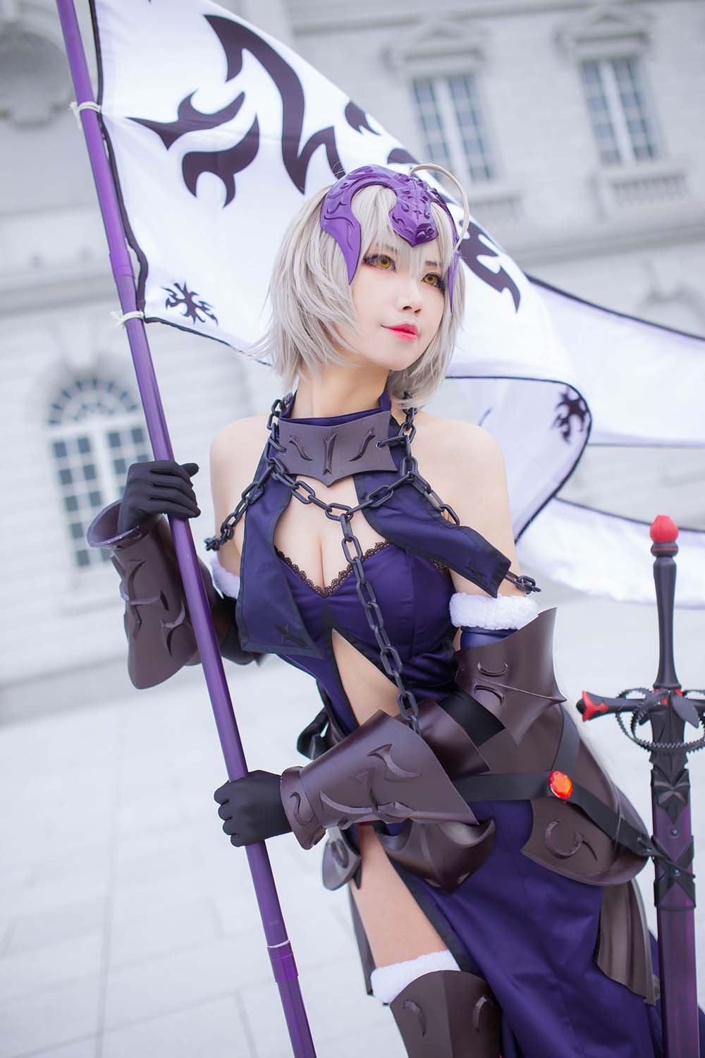 Coser萱-KaYa – 黑贞 黑呆毛 Cosplay-第1张